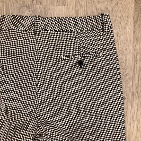 JIL SANDER NAVY Wool Micro Houndstooth Pants Size 38 - Picture 5 of 7
